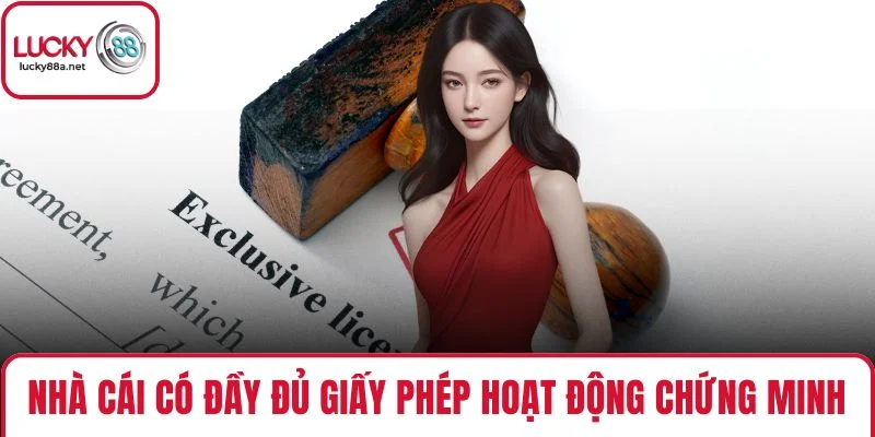 Nhà cái có đầy đủ giấy phép hoạt động chứng minh uy tín